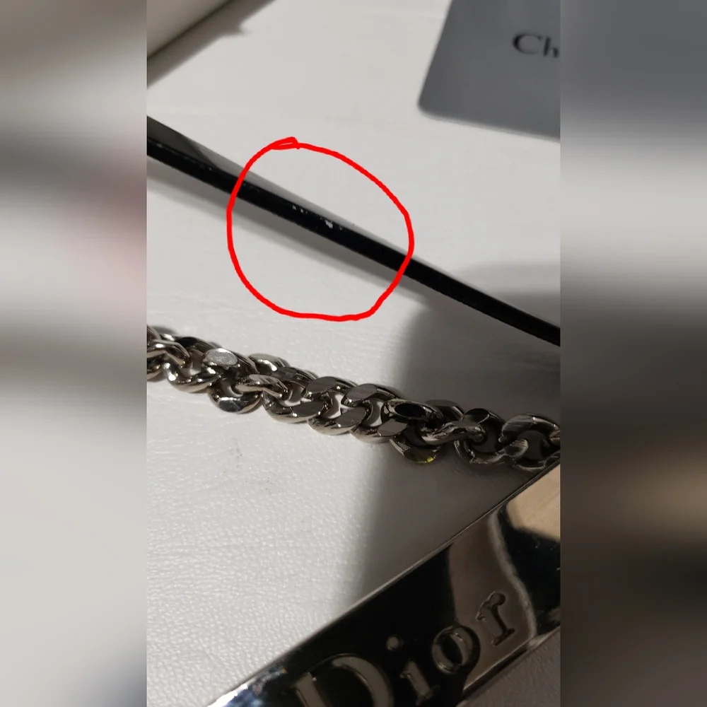 Christian Dior by Galliano Hardcore Mousqueton Chain Belt Noir 85 w/ Box (2004) - Picture 13 of 17